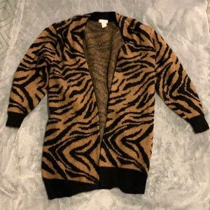H&M Tiger Cardigan Size S
